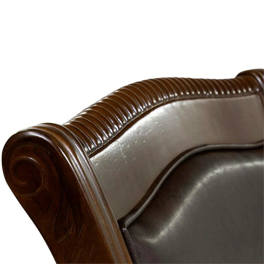 Brown Cherry Wood Arm Chair (Set of 2) H996110