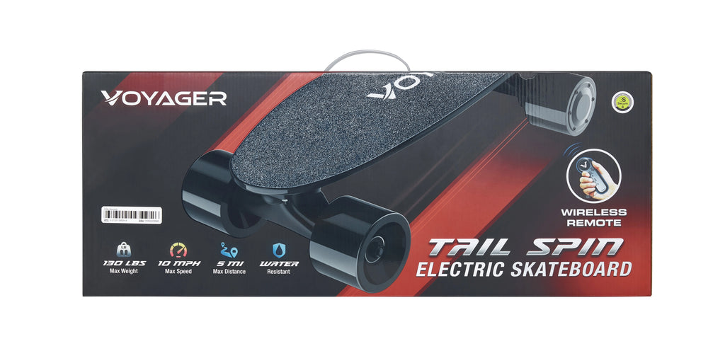 Black Electric Skateboard with Remote Control L56416