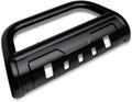 Black 3.50-Inch Oval Bull Bar with Skid Plate D570128