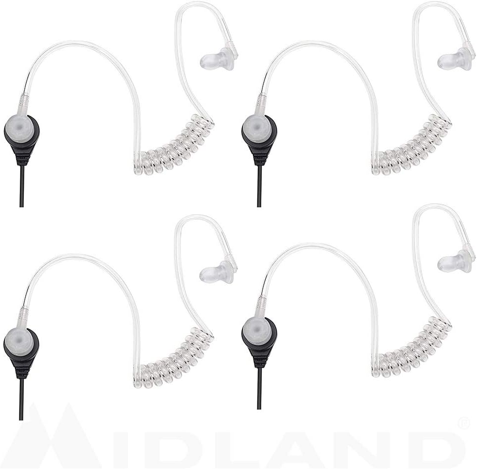 Transparent Security Headsets with PTT/VOX (4-Pack) L338