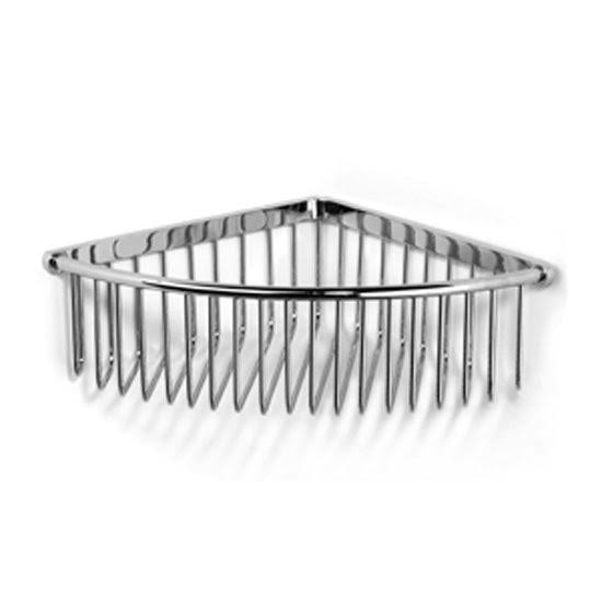 Concealed Fix Lift Off Large Deep Corner Shower Basket in Chrome Plated U55494