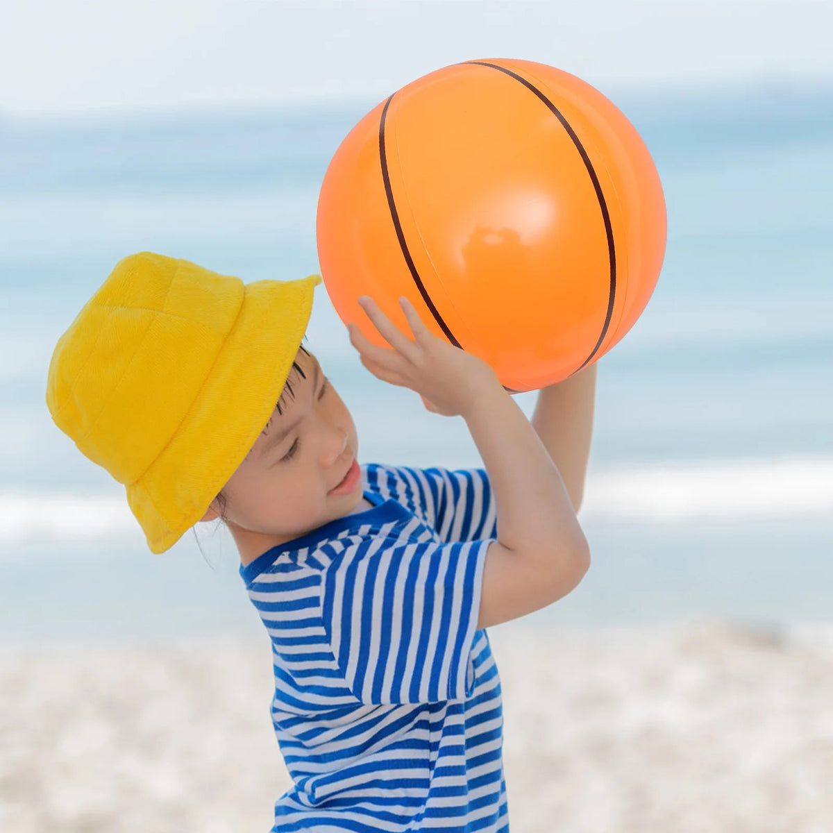 4pcs Inflatable Toy Beach Ball Baseball Basketball Soccer Football Plaything E577528