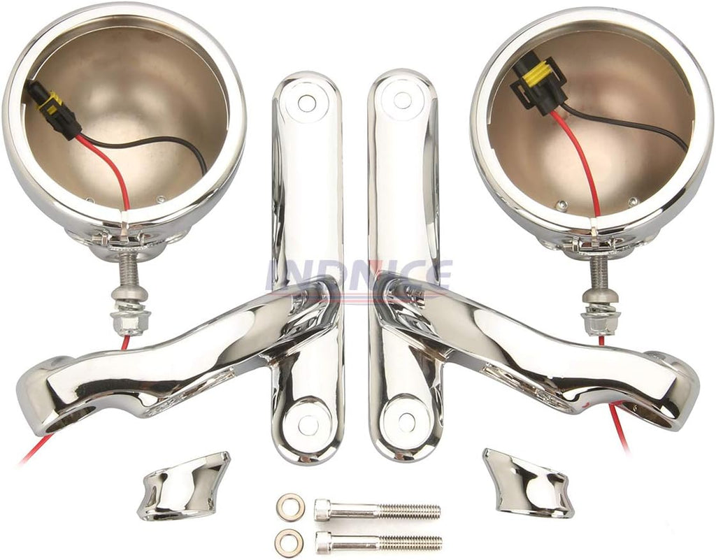Chrome Fog Light Mounting Bracket for Harley Street Glide Road King Y939185