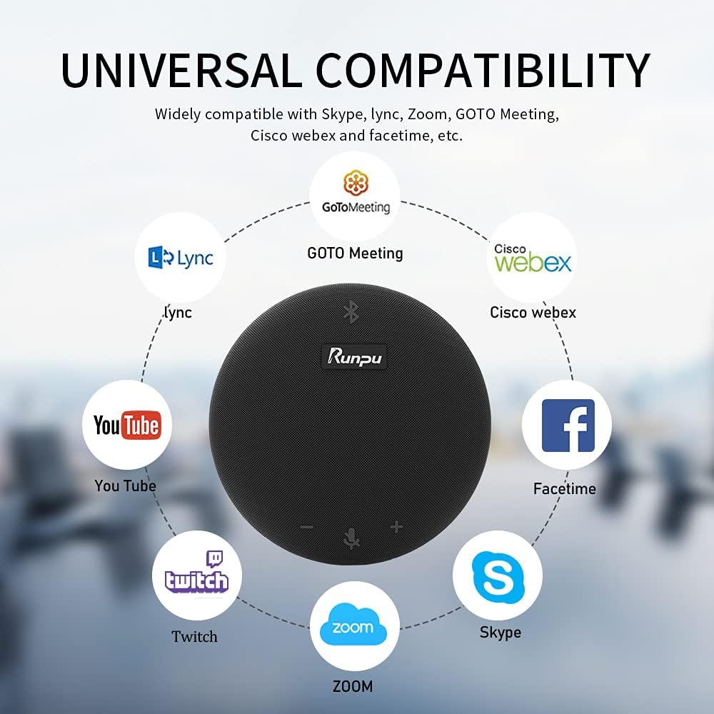 Bluetooth USB Omnidirectional Microphone Speaker with Noise Canceling P211989