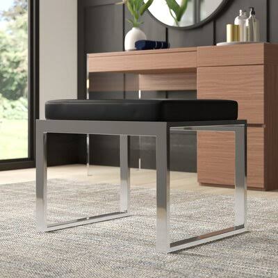 Black Metal Accent Stool R87499