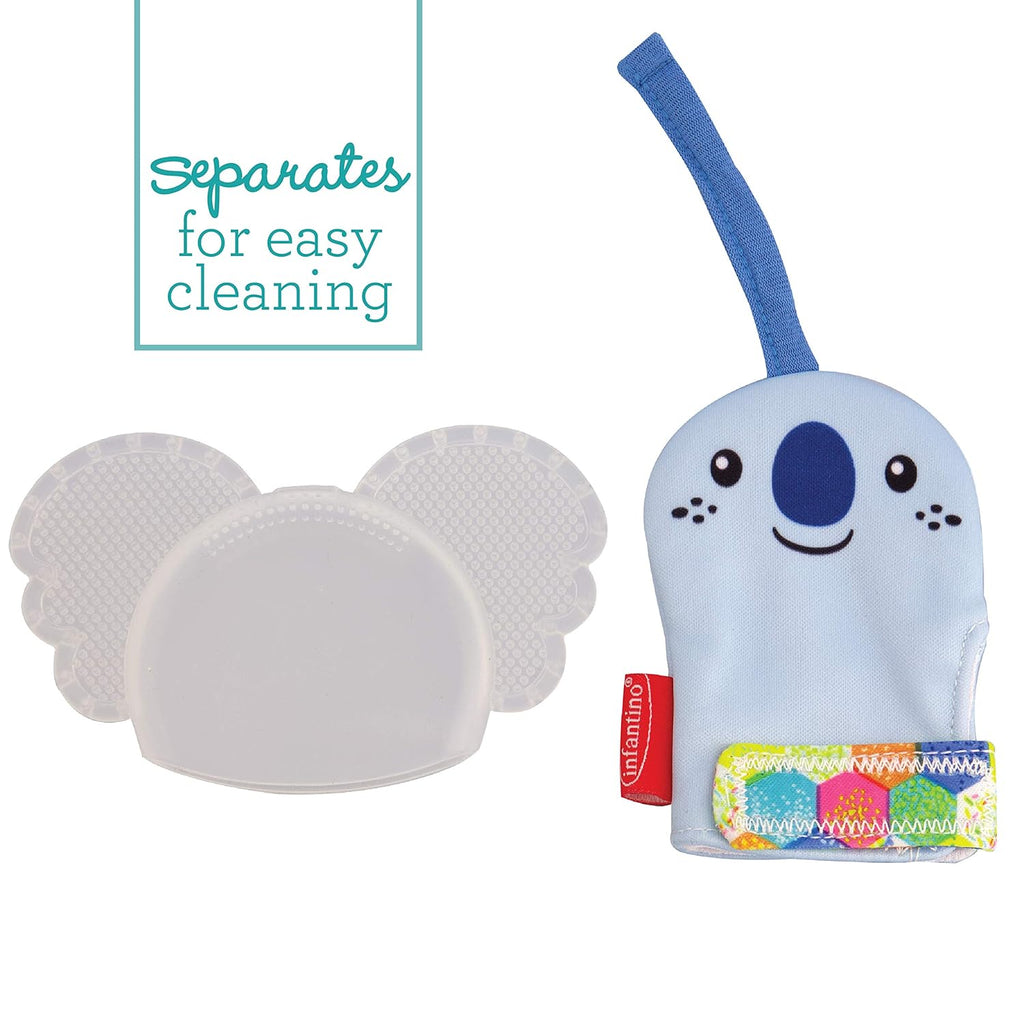Teething Mitten with Textured Silicone Teether P16414