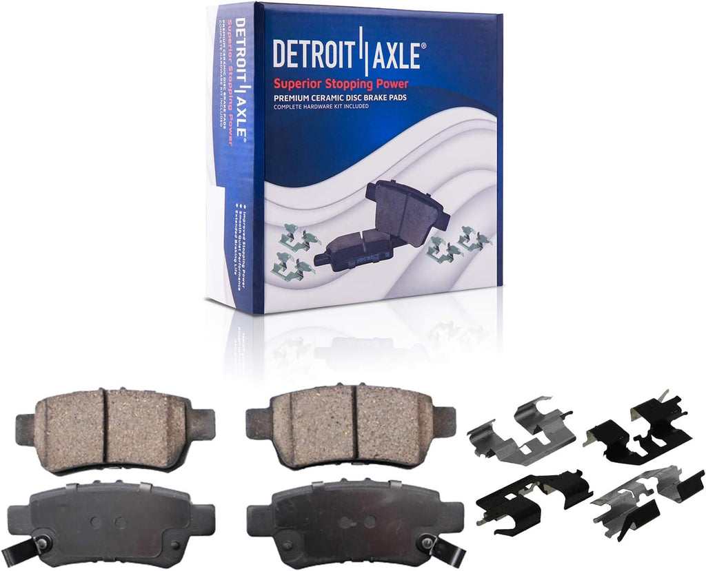 Front & Rear Drilled and Slotted Disc Rotors Brake Pads Kit 10pc Set W612431