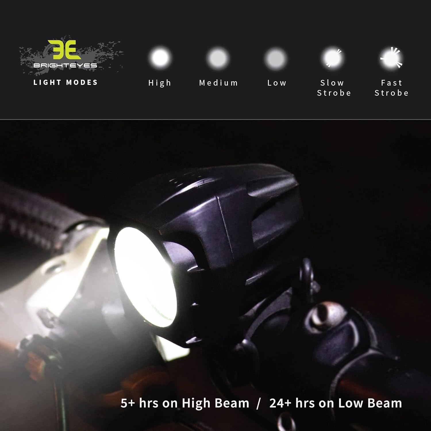 Rechargeable Mountain, Road Bike Headlight with 6400mAh Battery P91715