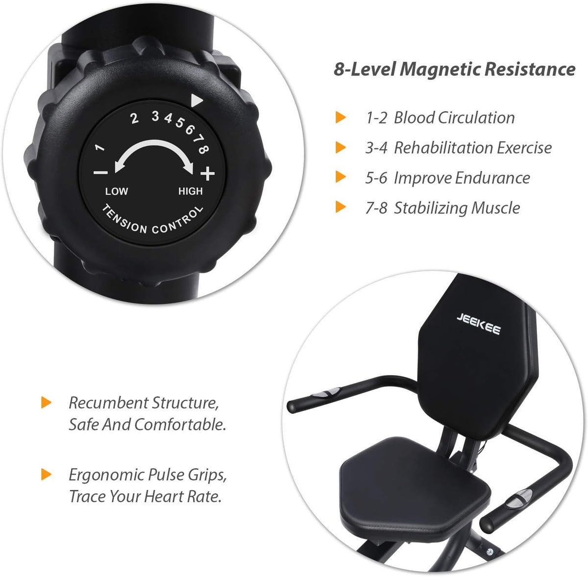 Recumbent Exercise Bike E855