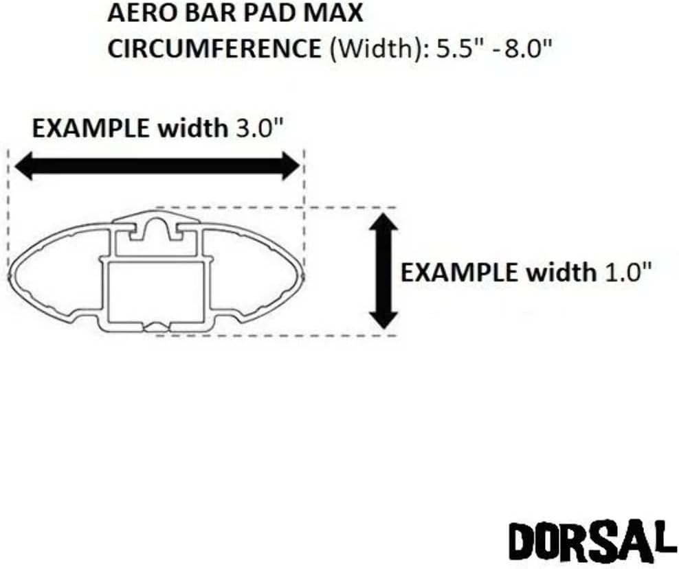Red 28 Inch Roof Rack Pads with 15 ft Straps, Pack of 2 F500892