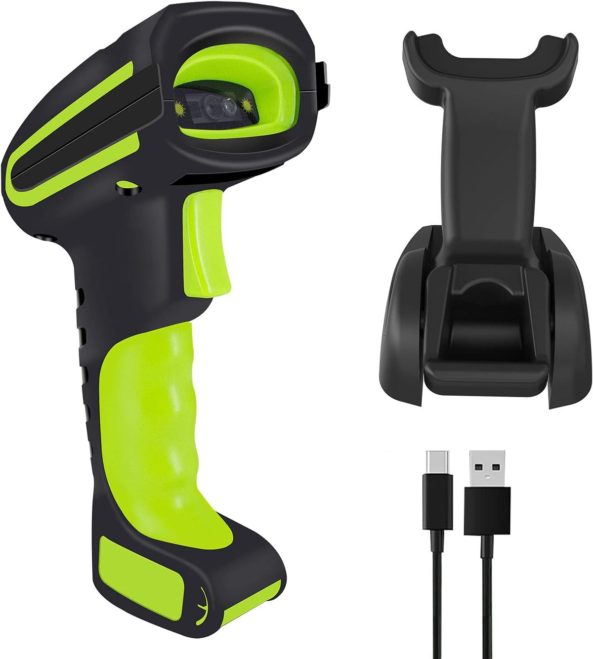 2D Wireless Barcode Scanner with Charging Cradle, Pack of 2 X515253