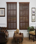 Faux Wood Venetian Blind, 57.5x22 x 72x22, Dark Oak Y127901