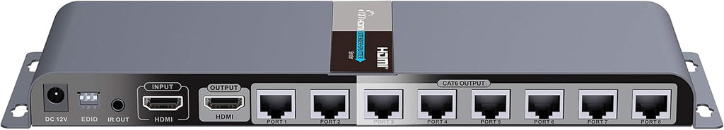 1080P 1x4 HDMI Splitter Over Cat6 Extender with IR, Up to 40M Or 131 Ft Q371999