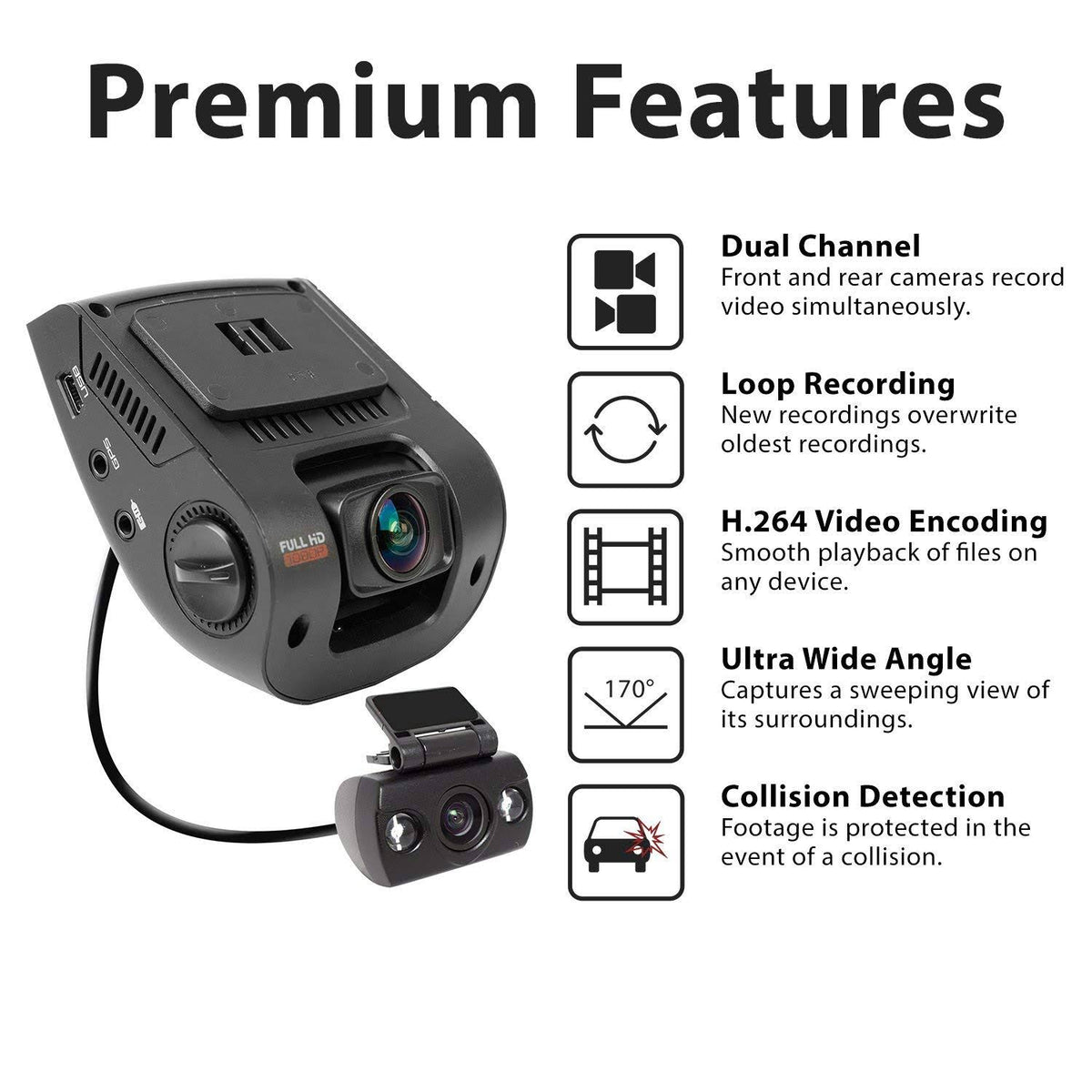 1080p Dashboard Camera A955254