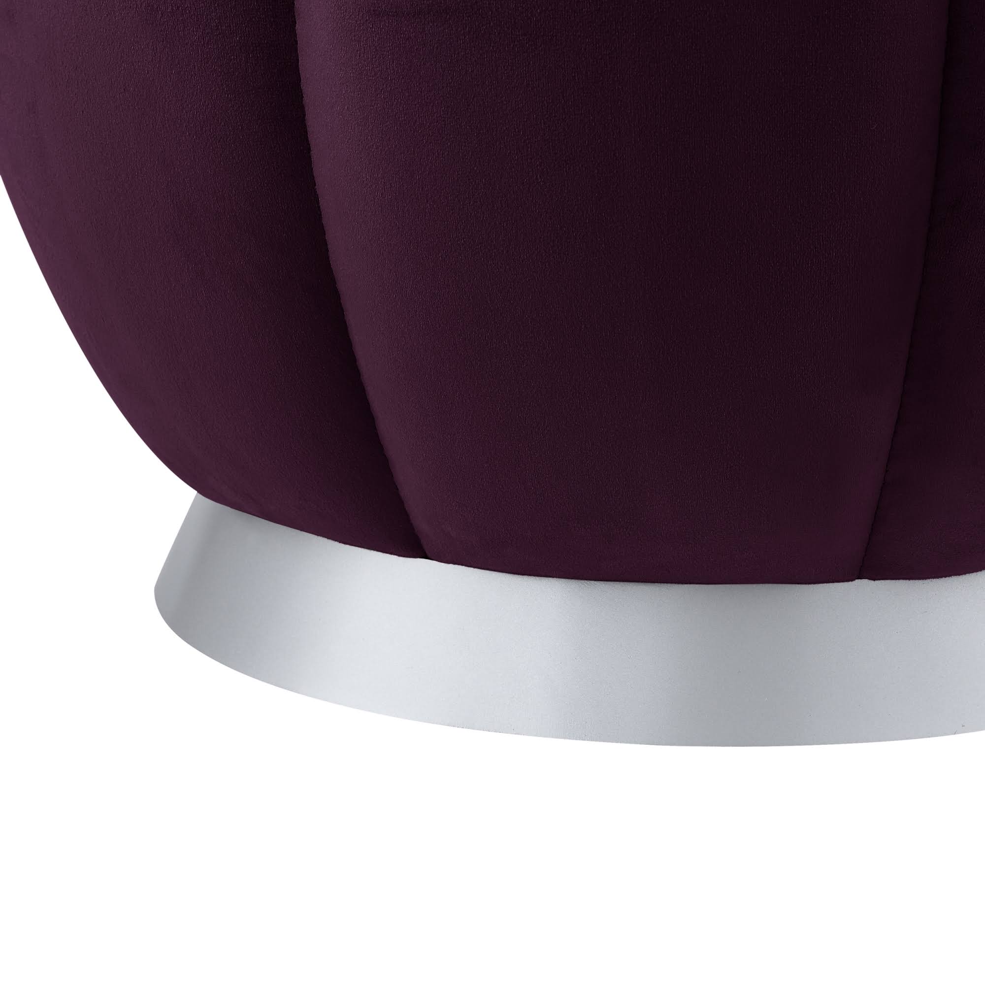 Purple Silver Ottoman L9603