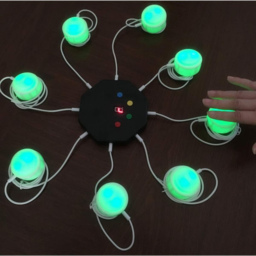 8-Player Game Buzzer System with LED Light Buttons Z538154