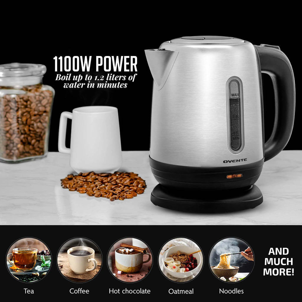 Stainless Steel Electric Kettle 1.2 Liter with Auto Shut-Off J638951