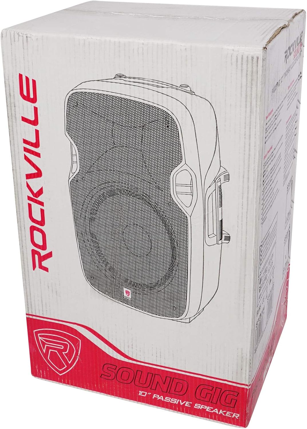 10 Passive 800W DJ PA Speakers ABS Lightweight Cabinet 8ohm J472