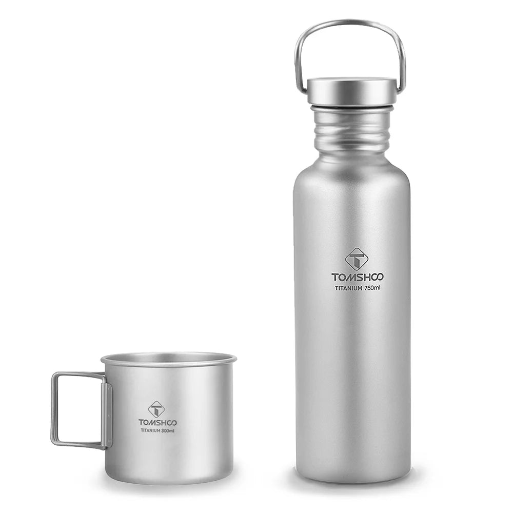 Titanium Cup with Titanium Water Bottle X43114