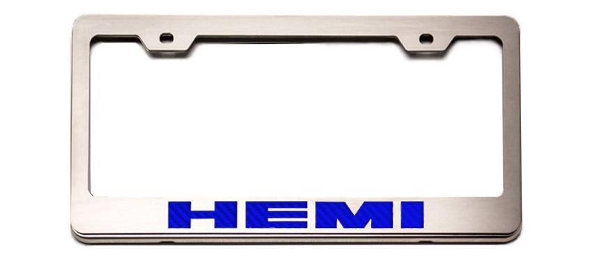 Brushed Black License Plate Frame B782678