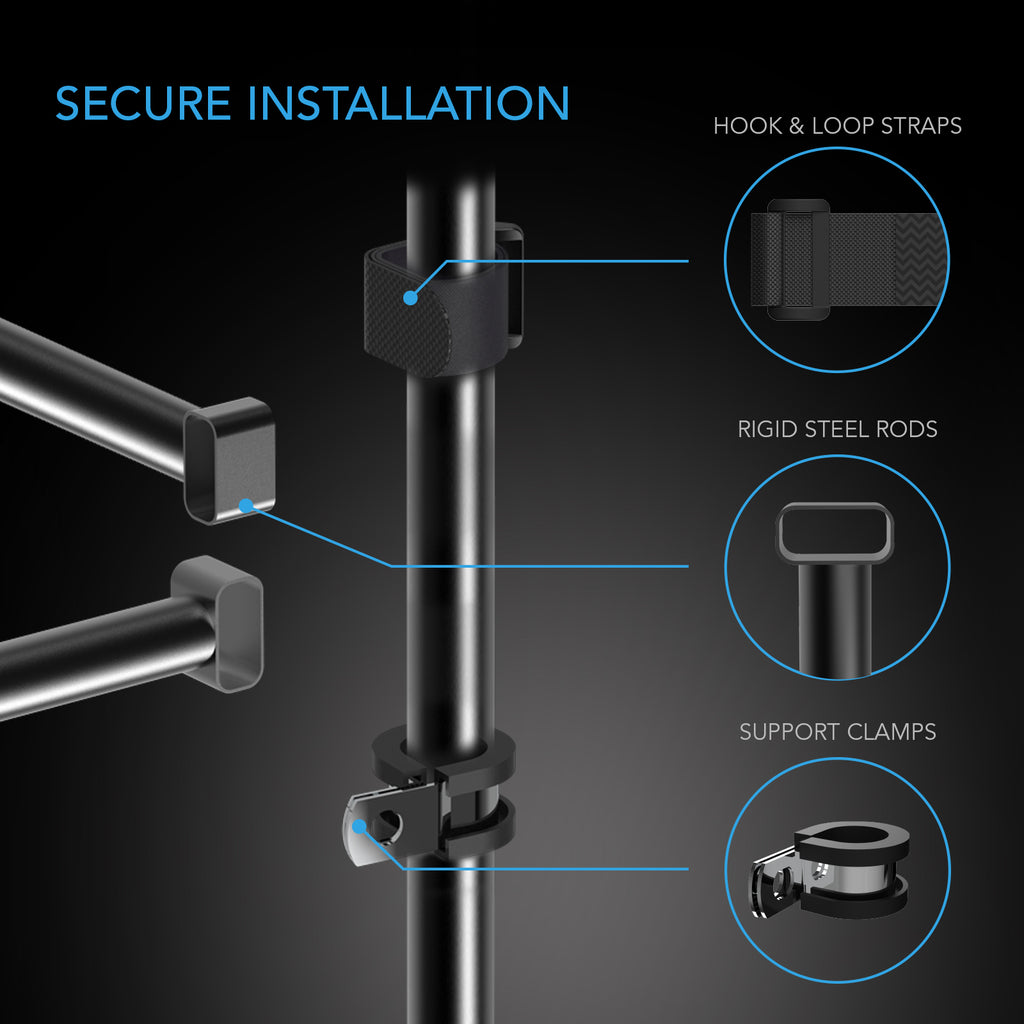5x5' Steel Hanging Bars for Indoor Grow Tents E615175