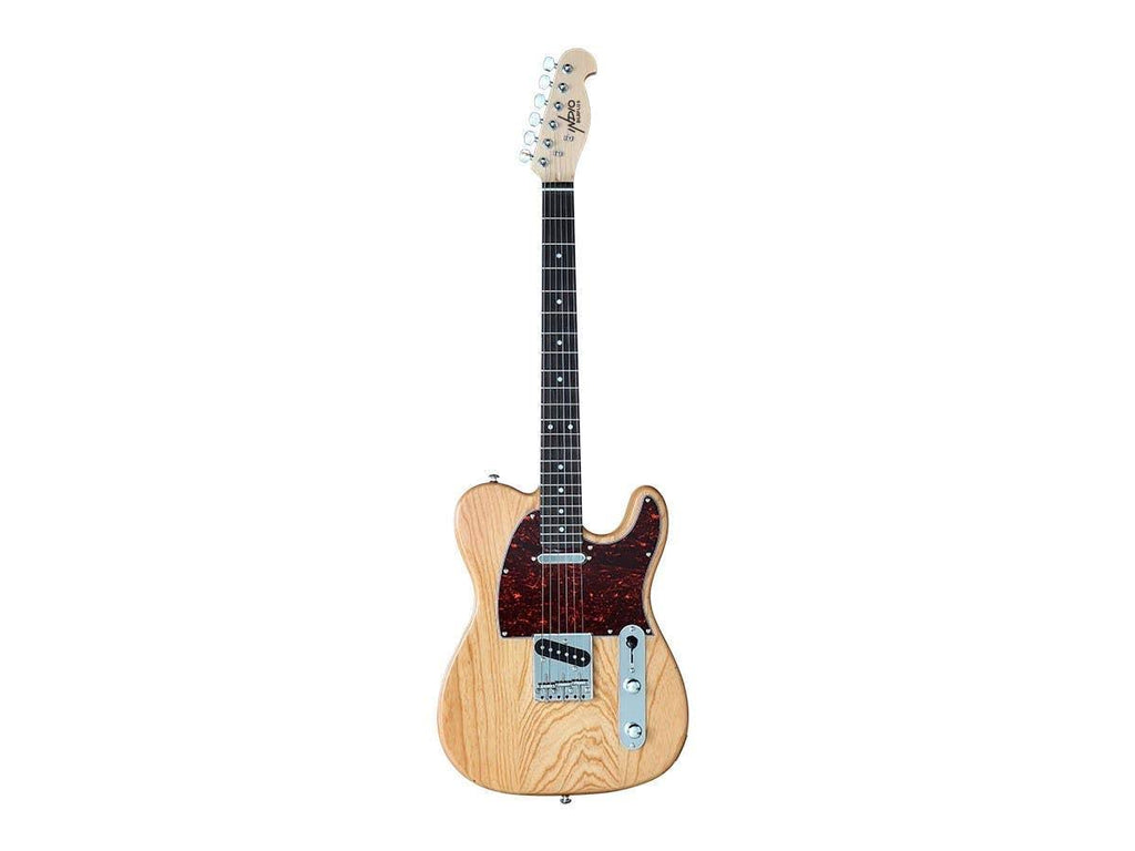 Natural Solid Ash Electric Guitar with Gig Bag O697271