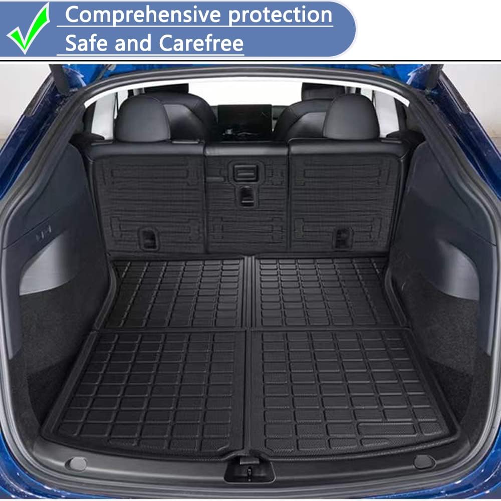 All Weather Rear Cargo Trunk Tray Floor Mat for Tesla Model Y 5-Seat G76423