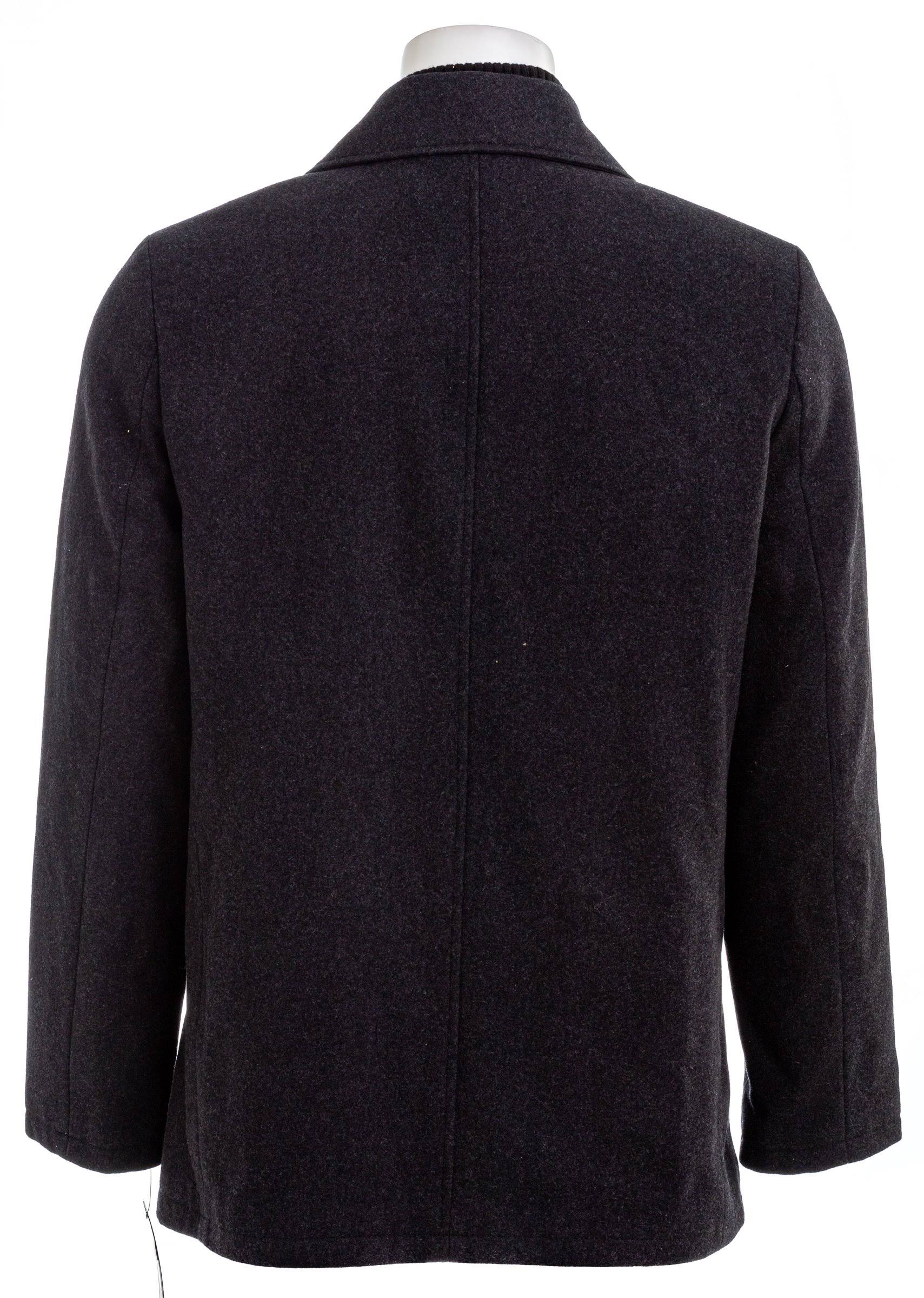 Mens Double Breasted Wool Blend Peacoat Y6239