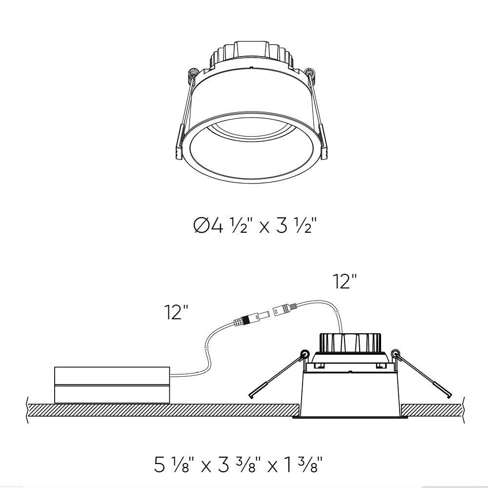 Regressed Satin Nickel Gimbal Recessed Light D35245