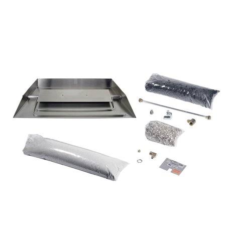 Stainless Steel Fireplace Burner Kit, Propane, 33 inch, Silver S484