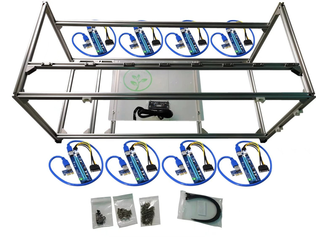 8 PCIe Mining Rig Frame Open Case Z9557