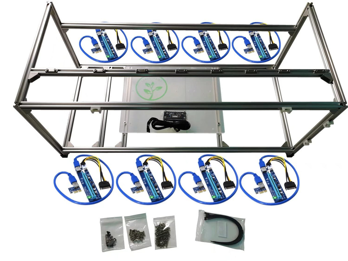 8 PCIe Mining Rig Frame Open Case Z9557