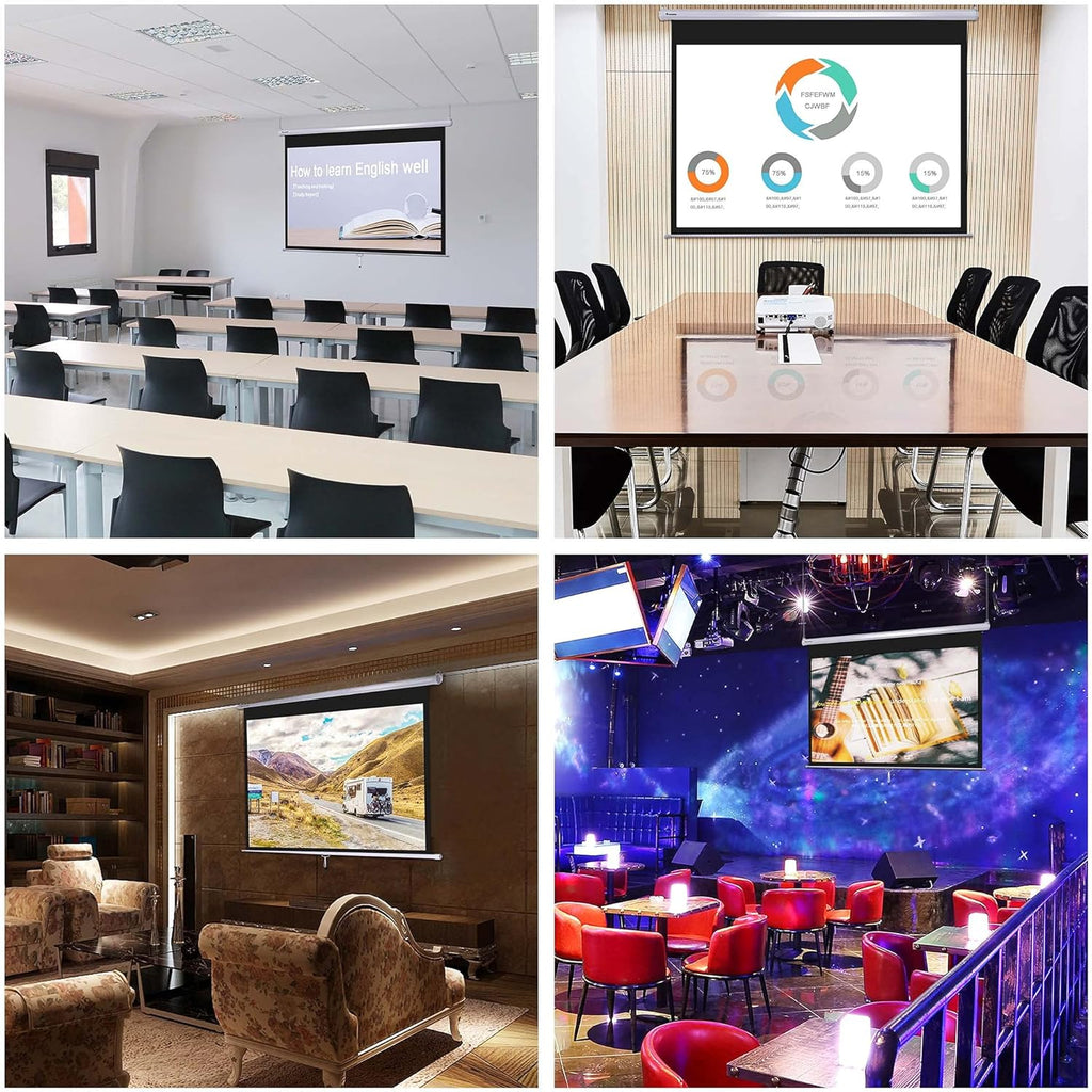 72" 16:9 Manual Pull Down Projector Screen B27847