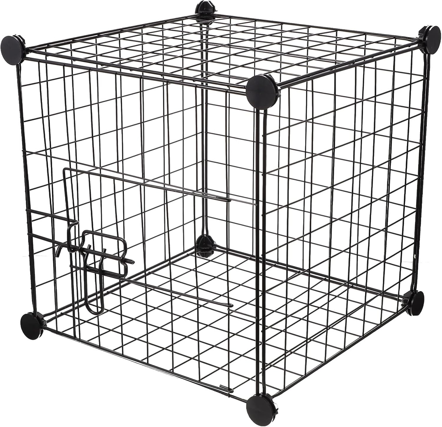 Black Pack of 2 Foldable Metal Dog Exercise Playpen X4292
