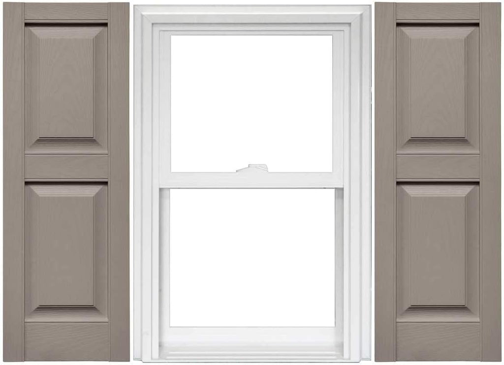 Raised Panel Vinyl Shutters (1 Pair) - 14.75 x 59 Classic Blue N883196