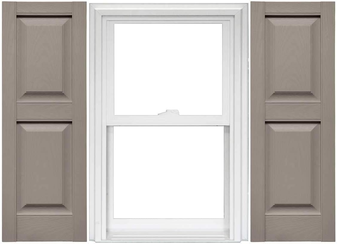 Raised Panel Vinyl Shutters (1 Pair) - 14.75 x 59 Classic Blue N883196