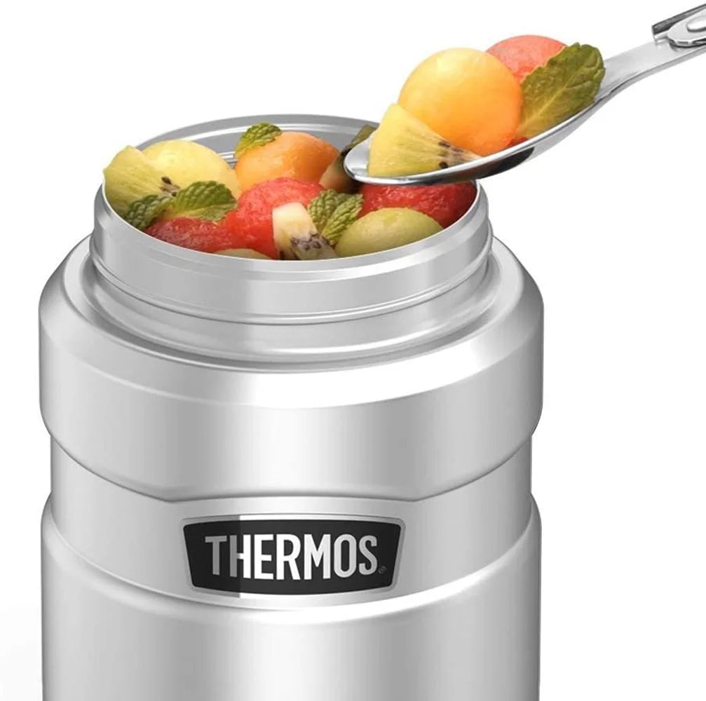 Stainless Steel Food Jar with Folding Spoon, Vacuum Insulated, 16oz S151134