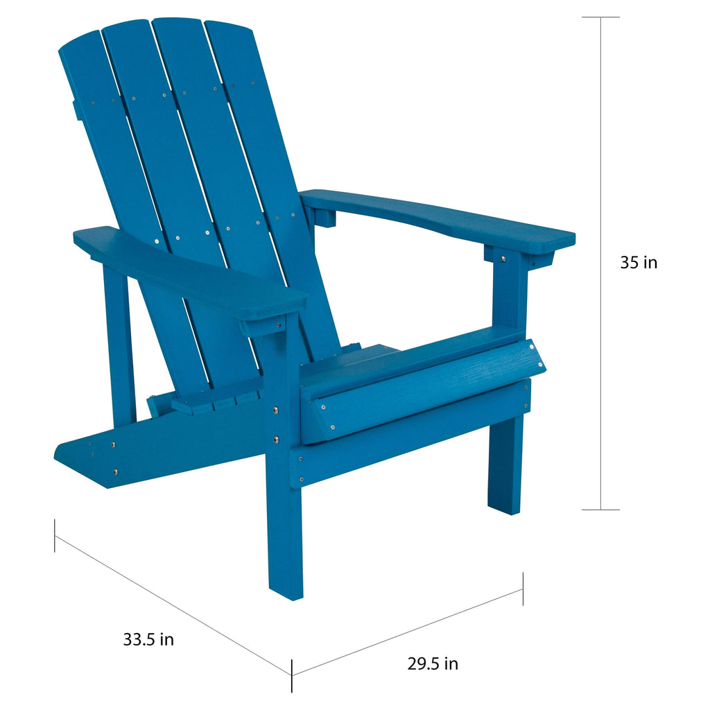 Green Faux Wood Adirondack Chair B7723