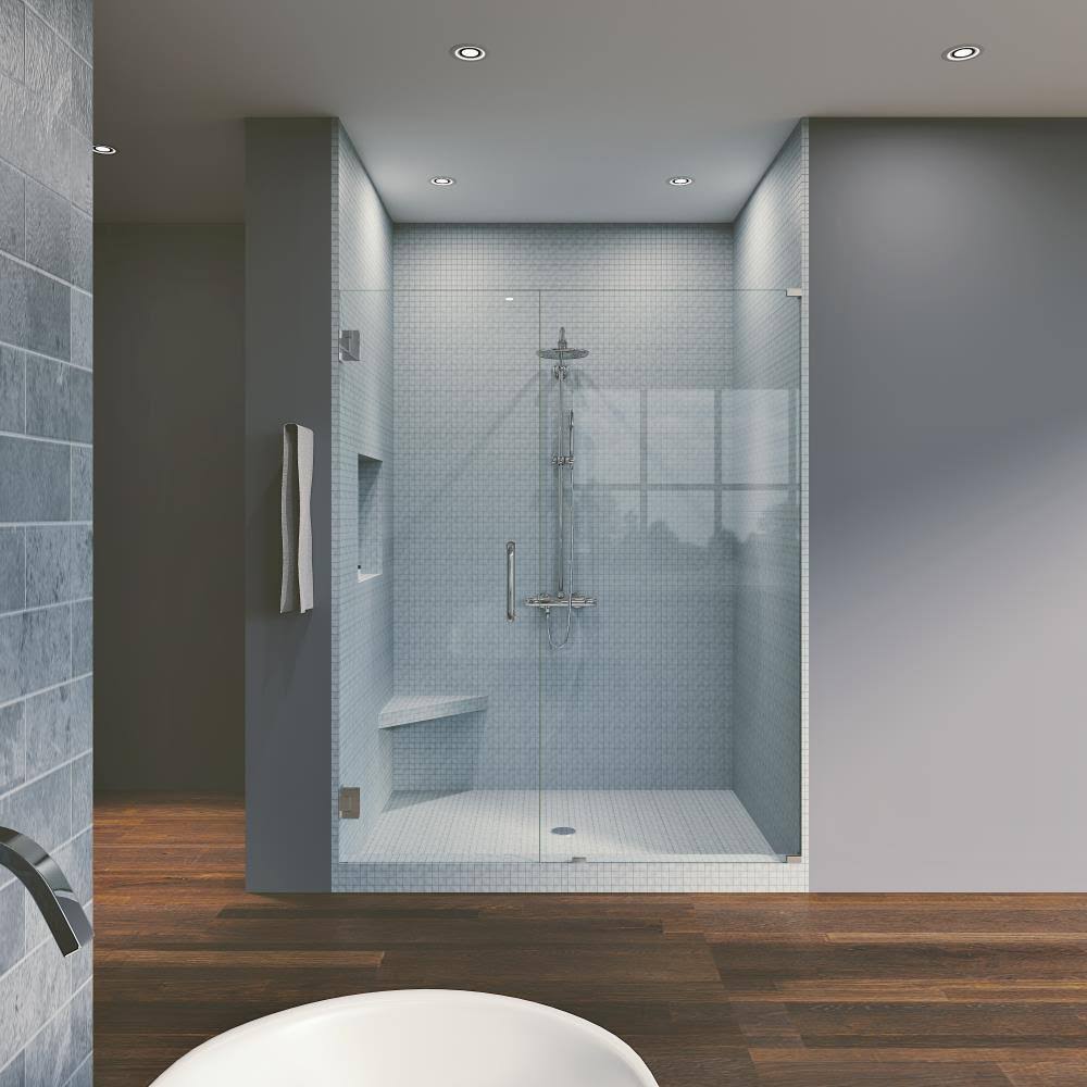 Chrome Frameless Hinged Shower Door N165765
