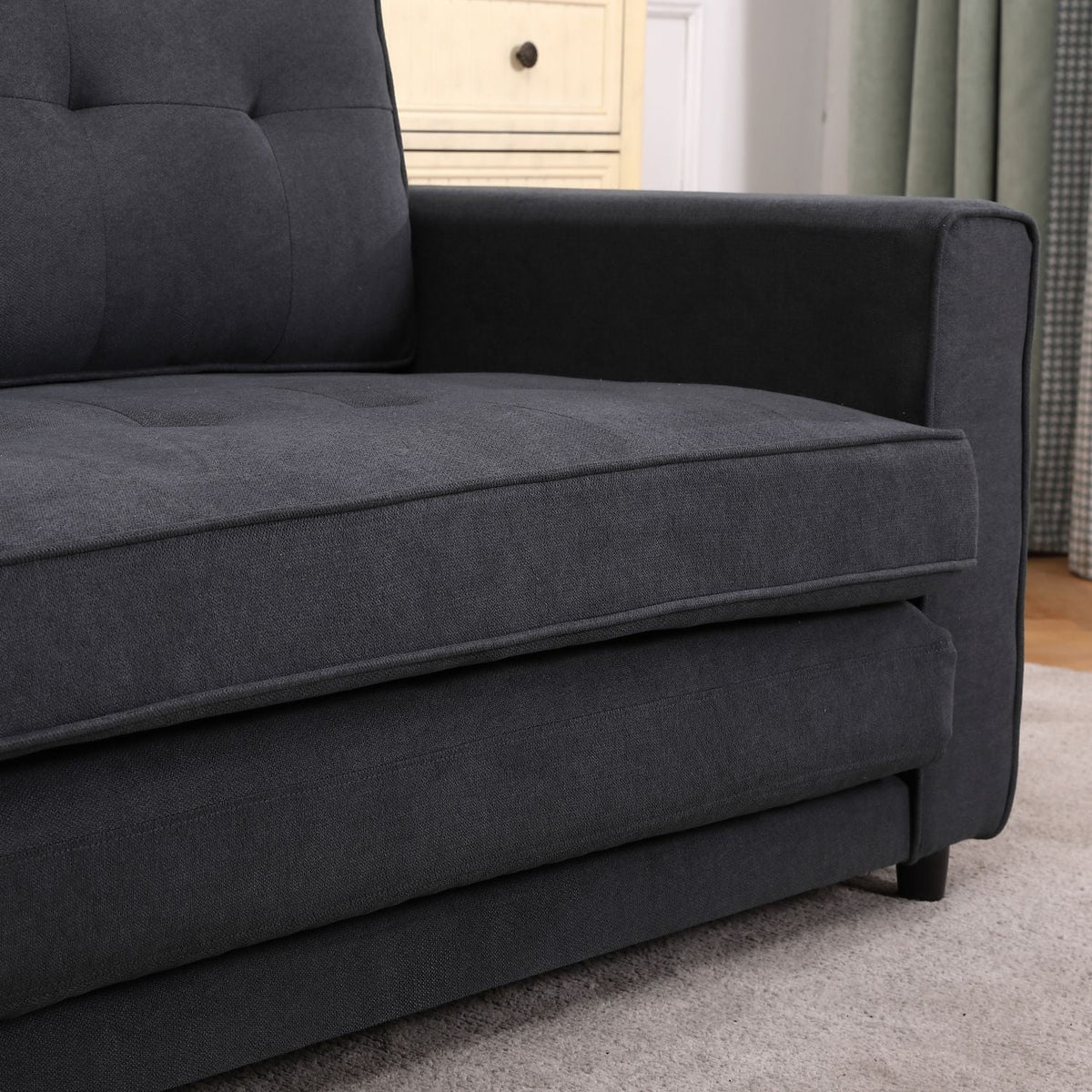 Fabric Sleeper Sofa 3-in-1 Pull Out Bed Folding Sofa F698