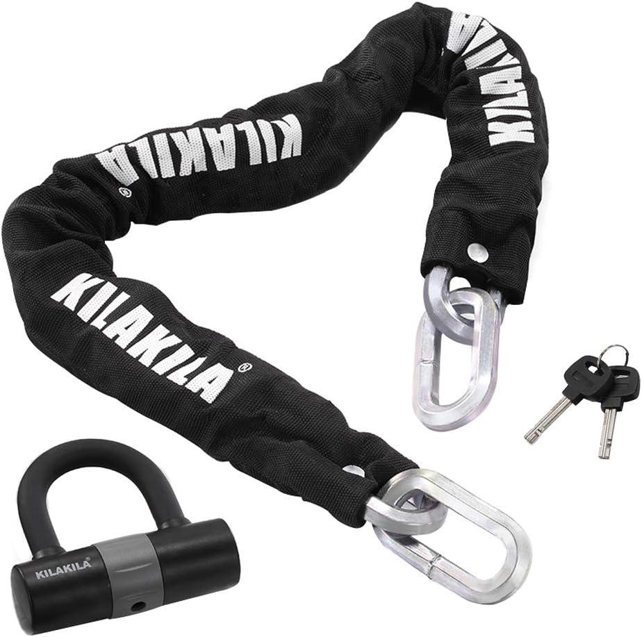 Heavy Duty 12mm Chain Bicycle Lock with 16mm U Lock S58351