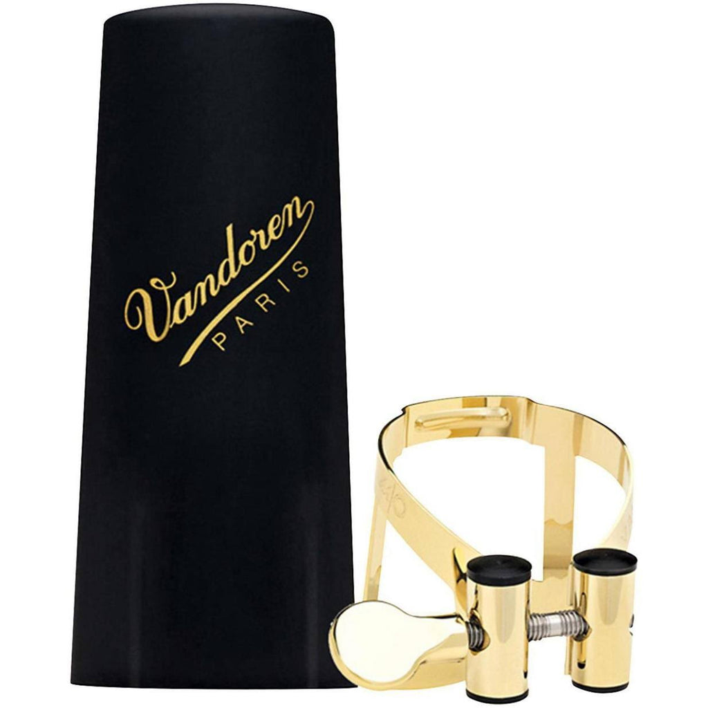 Gold-Plated Alto Saxophone Ligature & Cap A82186