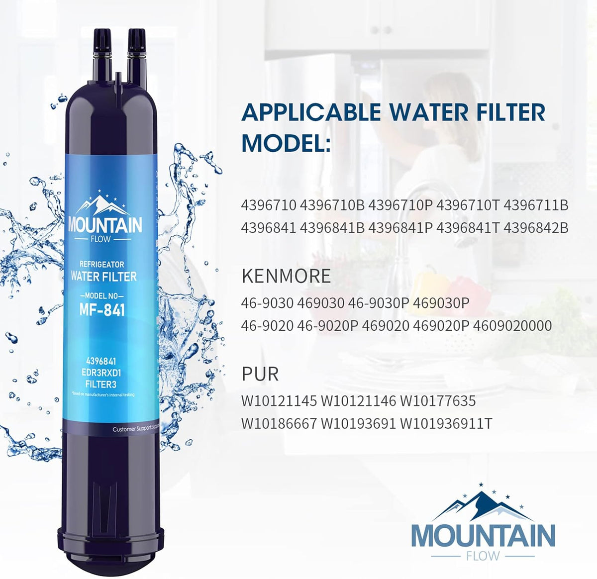 3 Pack Compatible Refrigerator Water Filter H921