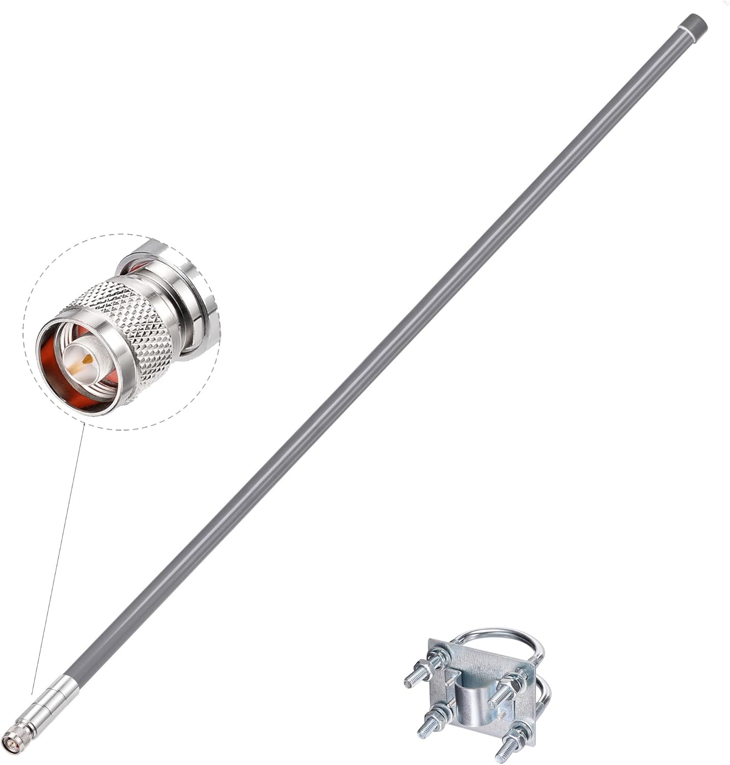 43.3inch 8dBi 915mHz N Male Omni LoraWan Antenna Fiberglass Pack of 2 V88376