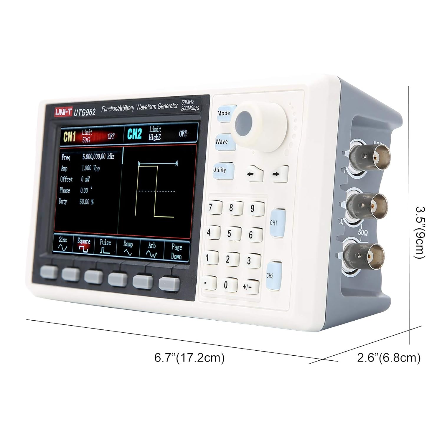 Function Generator Arbitrary Waveform 60 MHz Dual-Channel 200MSa/s 14 Bits Frequency Meter M379