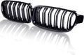 High Gloss Black ABS Grille Pack of 2 J973