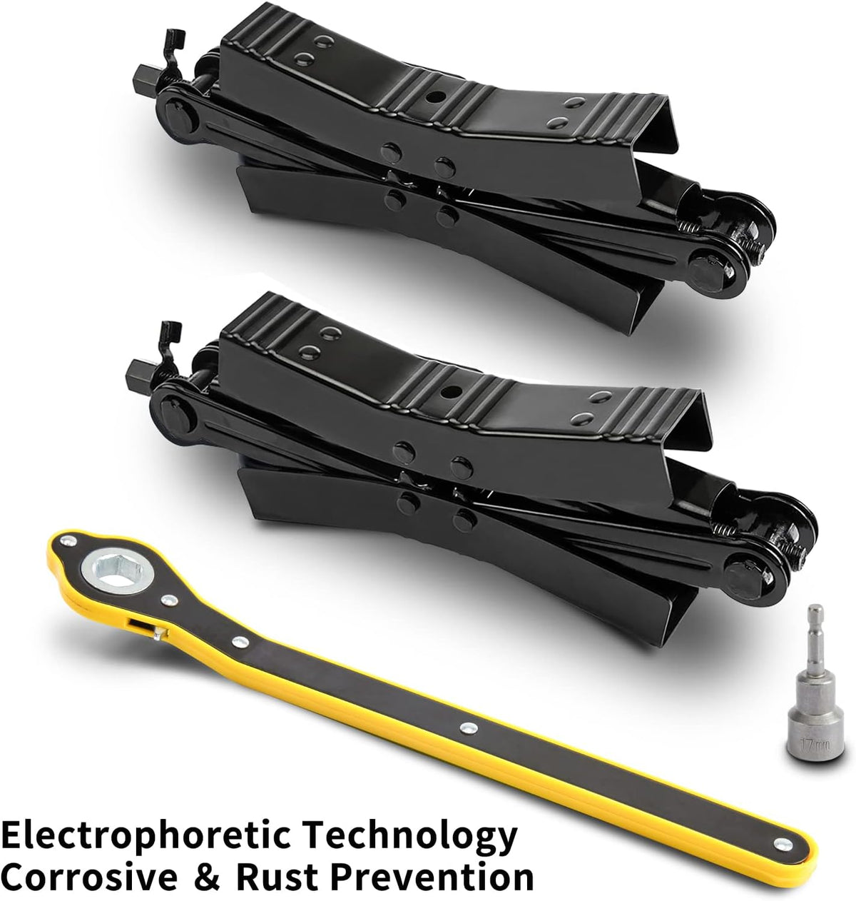 Double Speed Heavy Duty Truck RV Tire Scissor Locking X Chock H748257