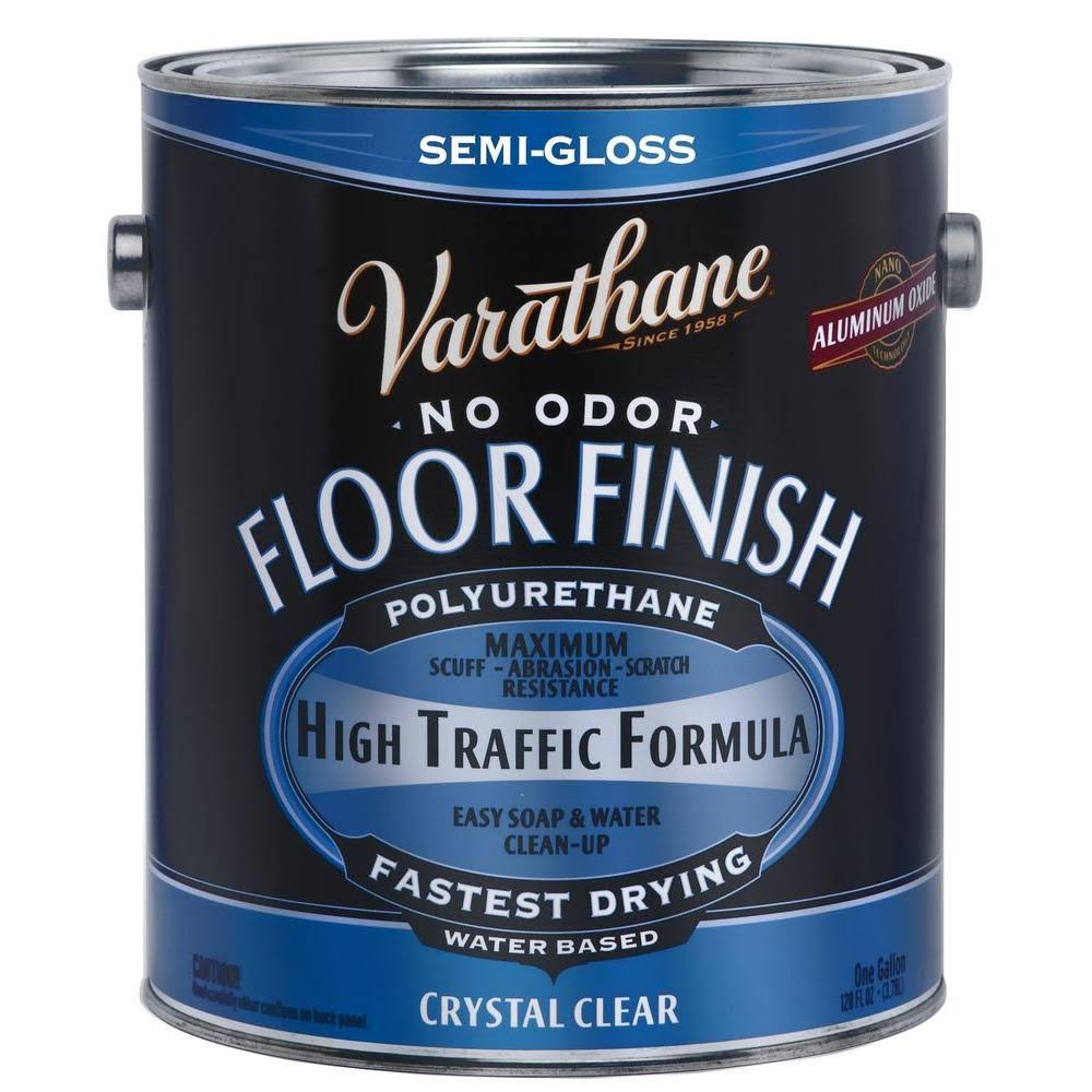 1 gal Clear Semi-Gloss Water-Based Floor Polyurethane (2-Pack) Z2815