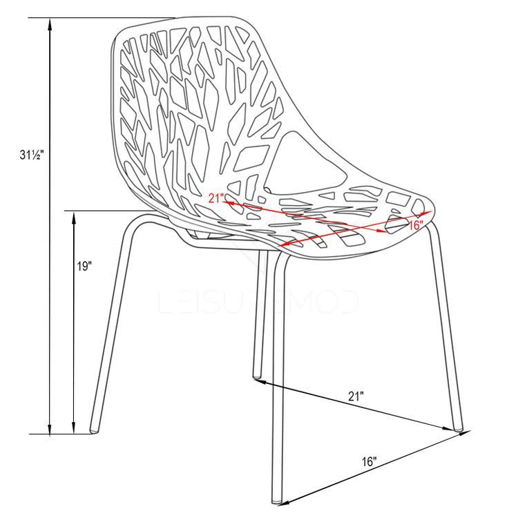 Blue Dining Chair with Chromed Legs O95063