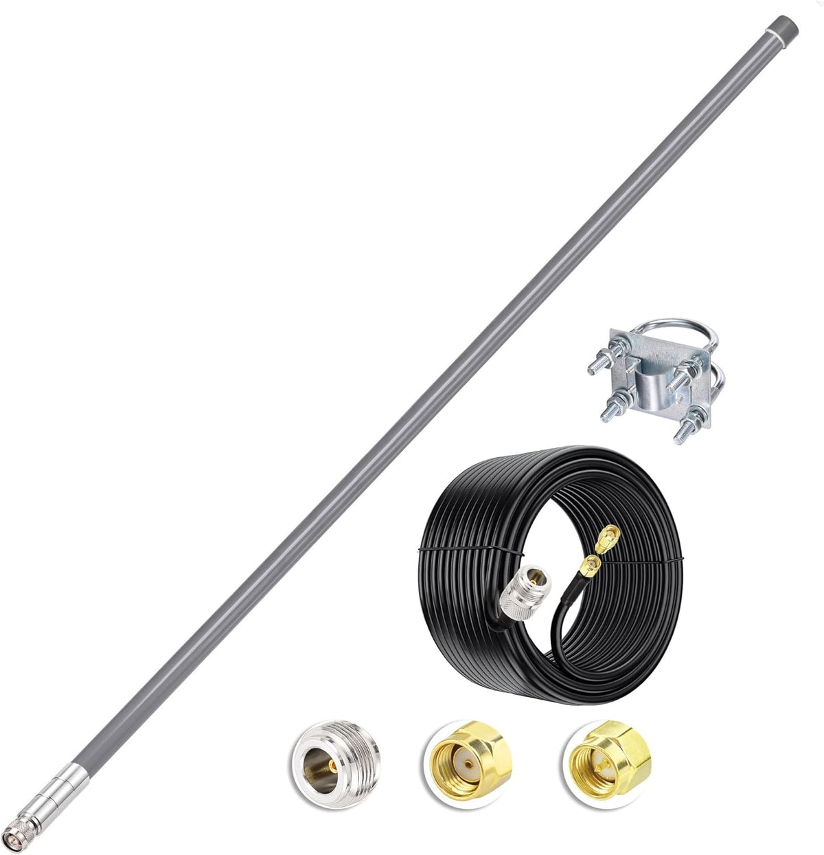 43.3inch 8dBi 915mHz N Male Omni LoraWan Antenna Fiberglass Pack of 2 V88376